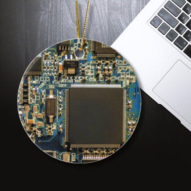 Ornement En Céramique Carte de circuit du disque dur de l'ordinateur - b (Créateur téléchargé)