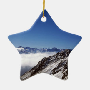 Ornement En Céramique Carte de vacances Snow Davos Suisse Poster Photo B