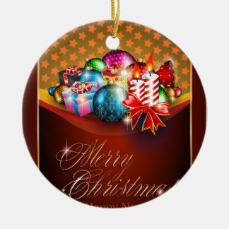 Ornement En Céramique Carte de voeux de Joyeux Noël