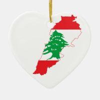 Carte du drapeau du Liban