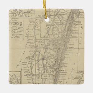 Ornement En Céramique Carte du Madagascar