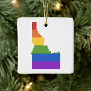 Ornement En Céramique Carte gay des États-Unis État de l'Idaho