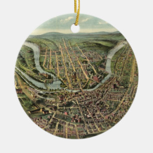 Ornement En Céramique Carte imagée vintage de Cumberland MD (1906)