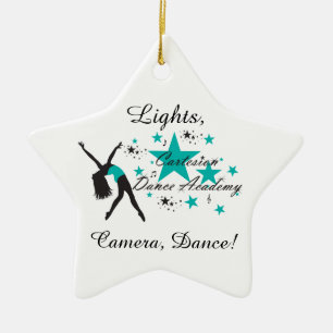 Ornement En Céramique Cartesion "lumières, appareil-photo, danse !"