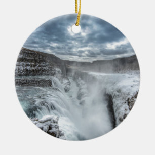 Ornement En Céramique Cascade de Gullfoss, Islande