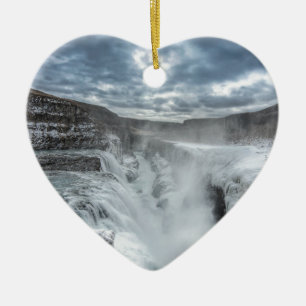 Ornement En Céramique Cascade de Gullfoss, Islande