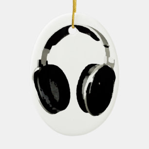 Ornement En Céramique Casque Pop Art