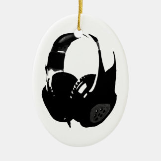 Ornement En Céramique Casque Pop Art