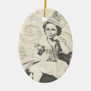 Ornement En Céramique Casquette de journal Gal