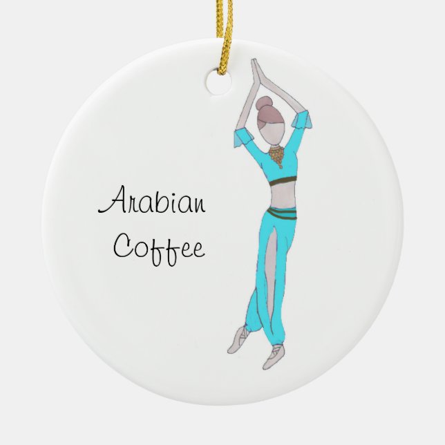 Ornement En Céramique Casse-noix Arabian Coffee Keepsaké Orament (Devant)