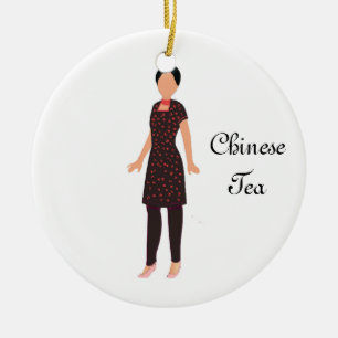 Ornement En Céramique Casse-noix chinois Tea Keepsaké Orament