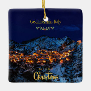 Ornement En Céramique Castelmezzano, Italie Noël