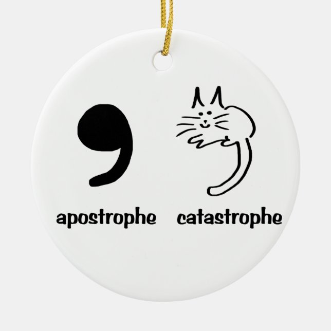Ornement En Céramique catastrophe d'apostrophe (Devant)