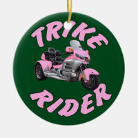 Cavalier rose de tricycle