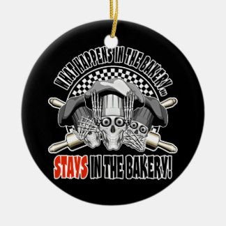 Ornement En Céramique Ce qui se passe dans la boulangerie : Pins à roule