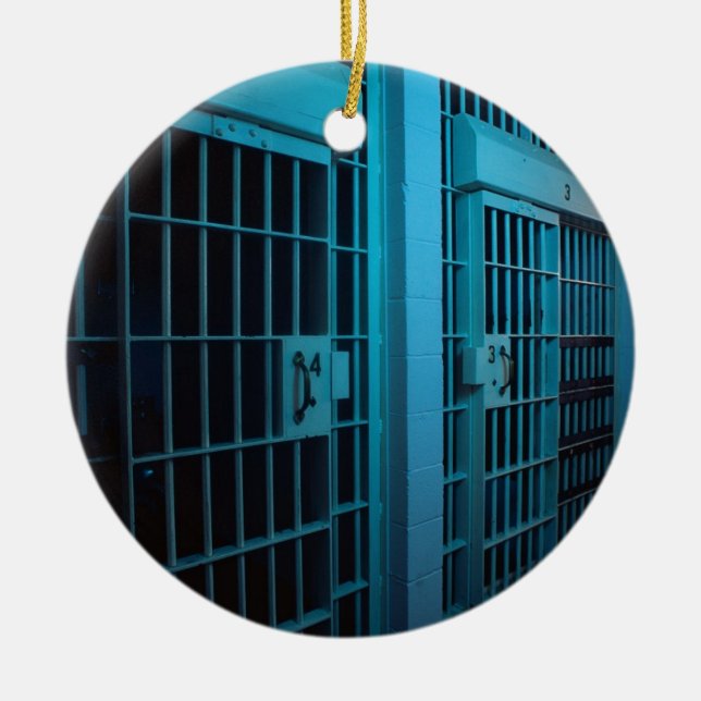 ORNEMENT EN CÉRAMIQUE CELLULE DE PRISON (Devant)