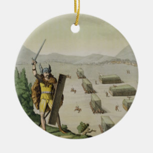 Ornement En Céramique Celts antiques ou Gauls dans la bataille,