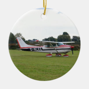 Ornement En Céramique Cessna 182Q