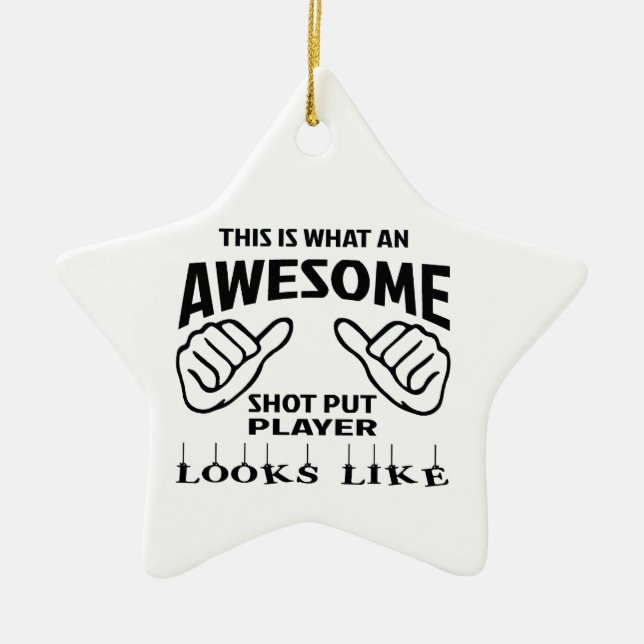 Ornement En Céramique C'est à quel joueur mis par tir impressionnant (Devant)