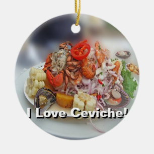 Ornement En Céramique Ceviche péruvien !