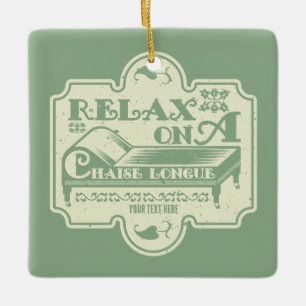 Ornement En Céramique Chaise Longue