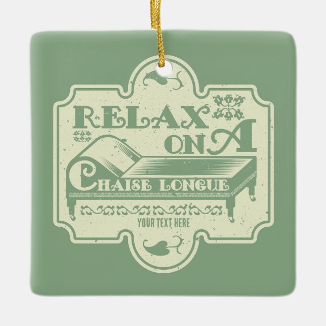 Ornement En Céramique Chaise Longue (Devant)