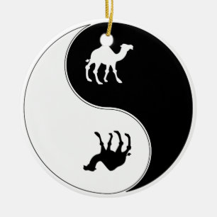 Ornement En Céramique Chameau de Ying Yang