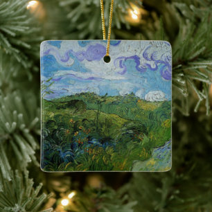 Ornement En Céramique Champs de blé vert par Vincent van Gogh