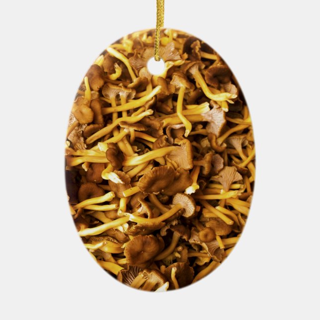 Ornement En Céramique Chanterelles au Marché de Hakaniemi (Devant)