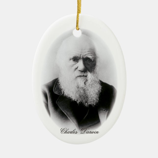 Ornement En Céramique Charles Darwin Vignette (Devant)