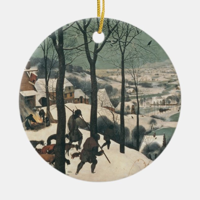 Ornement En Céramique Chasseurs dans la neige - janvier 1565 (Devant)