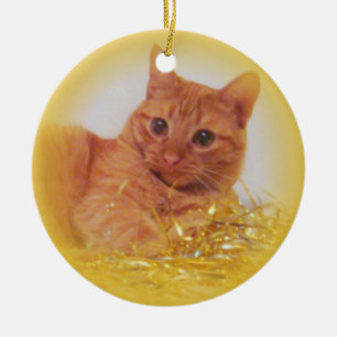 Ornement En Céramique Chat d'étincelle