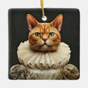 Ornement En Céramique Chat royal
