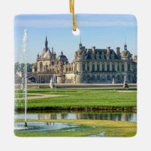 Ornement En Céramique Château de Chantilly et Notre Jardin - France
