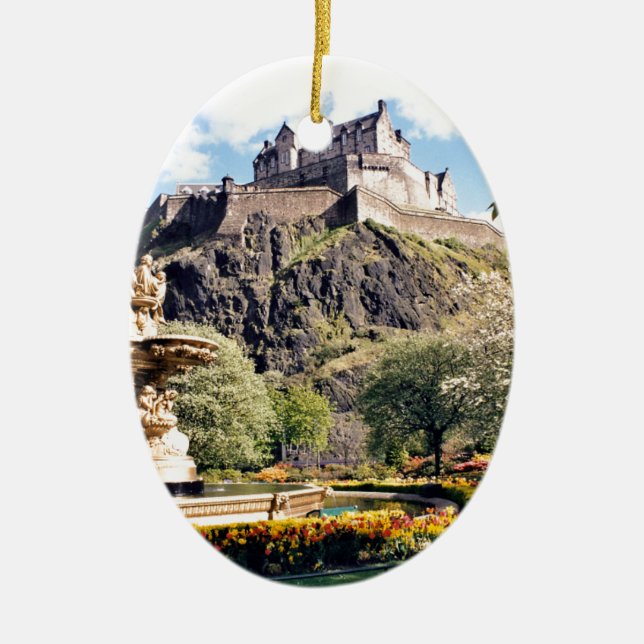 Ornement En Céramique Château d'Edimbourg (Devant)