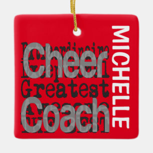 Ornement En Céramique Cheer Coach Extraordinaire PERSONNALISÉ