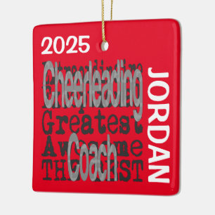 Ornement En Céramique Cheerled Coach Extraordinaire PERSONNALISÉ