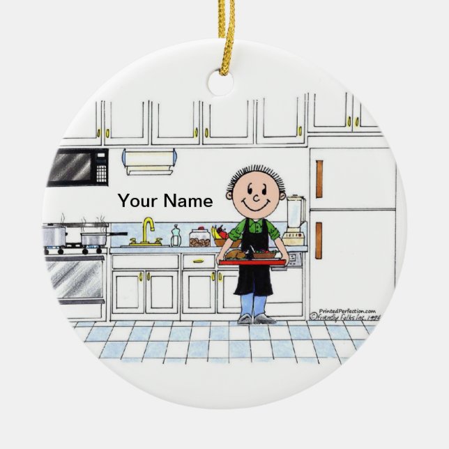 Ornement En Céramique Chef, pas de Casquette - Homme (Devant)