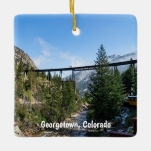 Ornement En Céramique Chemin de fer Georgetown Loop