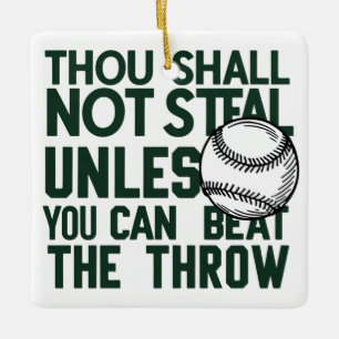Ornement En Céramique Chemise Humour volante de baseball