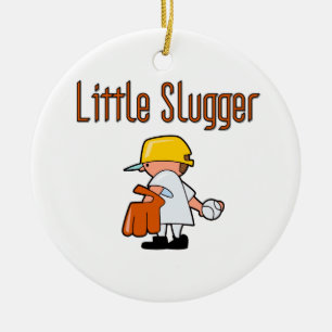 Ornement En Céramique Chemises et cadeaux de baseball Little Slugger