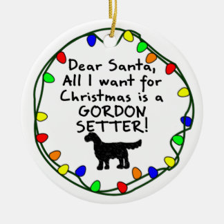 Ornement En Céramique Cher poseur de Père Noël Gordon