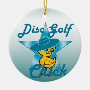 Ornement En Céramique Chic de golf sur disque #7