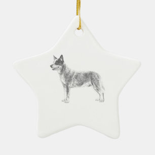 Ornement En Céramique Chien de bétail australien