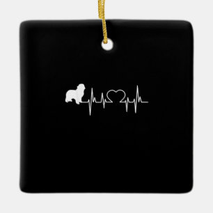 Ornement En Céramique Chien de Terre-Neuve   Cadeau Amoureux des animaux