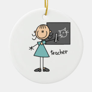 Ornement En Céramique Chiffre de bâton de professeur