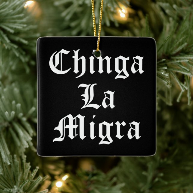 Ornement En Céramique Chinga LA Migra (Arbre)