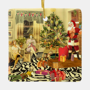 Ornement En Céramique Chippendale Noël