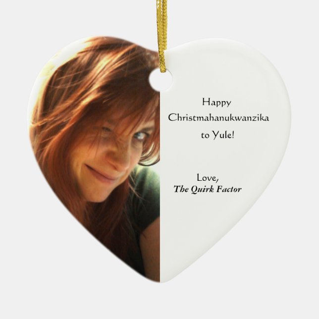 Ornement En Céramique Christmahanukwanzika (Devant)