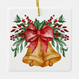 Ornement En Céramique Christmas Bells